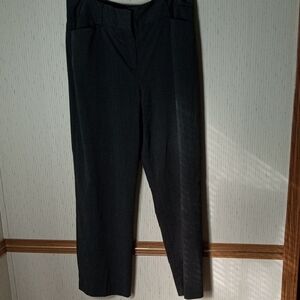 Chico's Elegant Black Straight Leg Pants, Short, Office, Professional, Comfort,